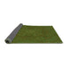 Thickness of Patterned Green Rug, pat3709grn