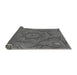 Thickness of Patterned Black Rug, pat3714gry