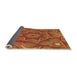 Thickness of Patterned Orange Rug, pat3714org