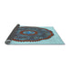 Thickness of Patterned Purple Rug, pat3716lblu