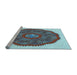 Sideview of Machine Washable Transitional Purple Rug, wshpat3716lblu