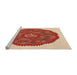 Sideview of Machine Washable Transitional Red Rug, wshpat3716org