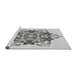 Sideview of Machine Washable Transitional Gray Rug, wshpat3719gry