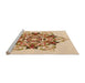 Sideview of Machine Washable Transitional Golden Blonde Gold Rug, wshpat3719org