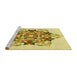 Sideview of Machine Washable Transitional Dark Golden Brown Rug, wshpat3719yw