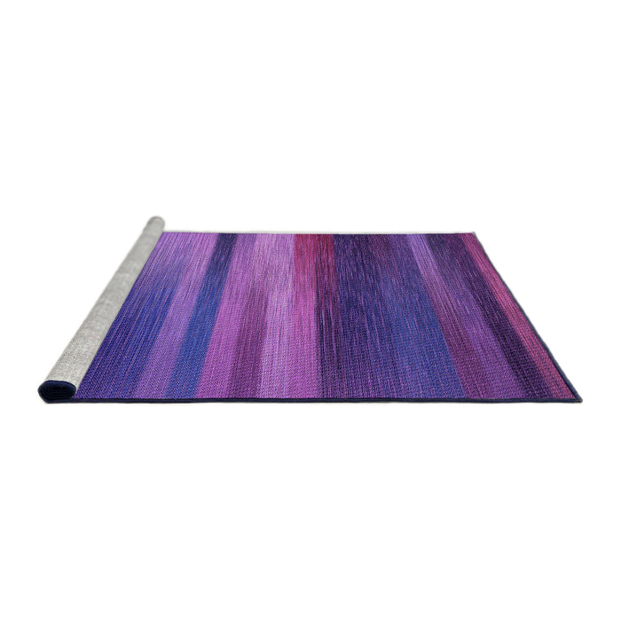 Sideview of Machine Washable Transitional Bright Purple Rug, wshpat372pur