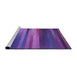 Sideview of Machine Washable Transitional Bright Purple Rug, wshpat372pur