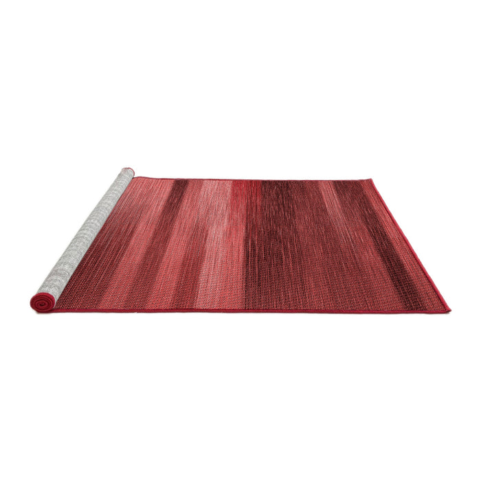 Sideview of Machine Washable Transitional Red Rug, wshpat372rd