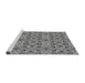 Sideview of Machine Washable Transitional Cloud Gray Rug, wshpat3720gry