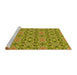 Sideview of Machine Washable Transitional Dark Bronze Brown Rug, wshpat3720yw