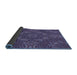 Thickness of Patterned Plum Purple Rug, pat3721blu