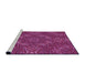 Sideview of Machine Washable Transitional Crimson Purple Rug, wshpat3721pur