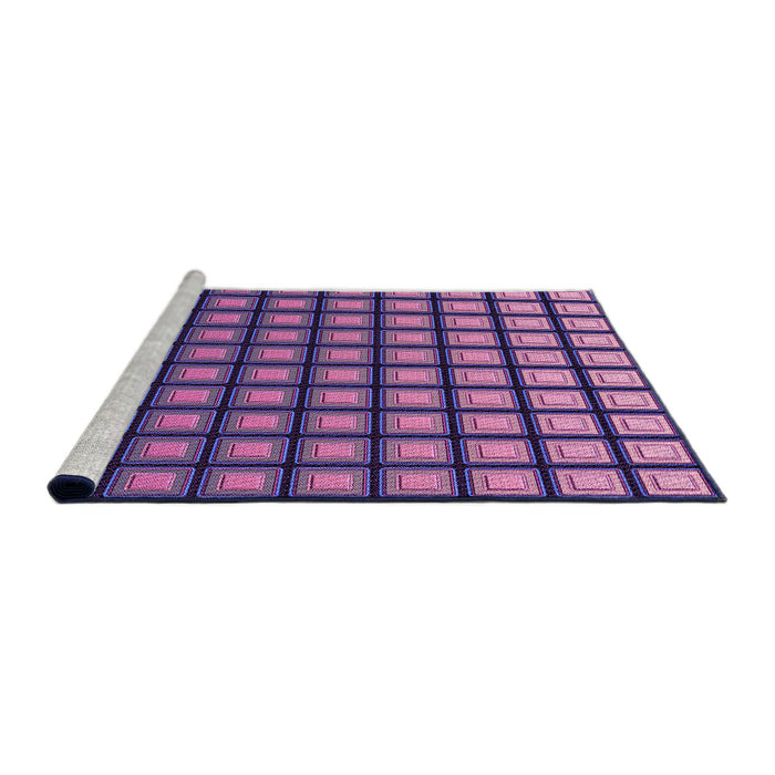 Sideview of Machine Washable Transitional Purple Rug, wshpat3722pur