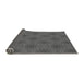 Thickness of Patterned Dark Gray Black Rug, pat3723gry