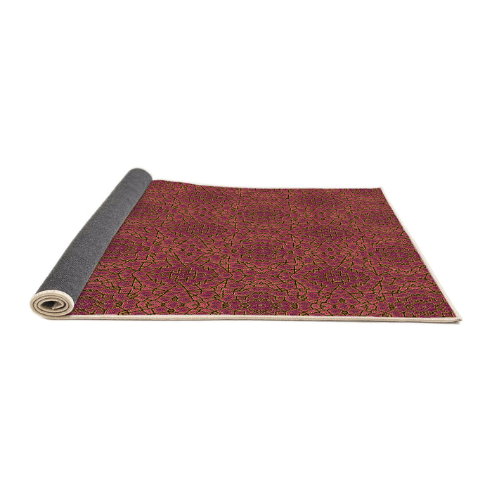 Thickness of Patterned Red Rug, pat3723org