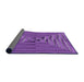 Thickness of Patterned Purple Rug, pat3724pur