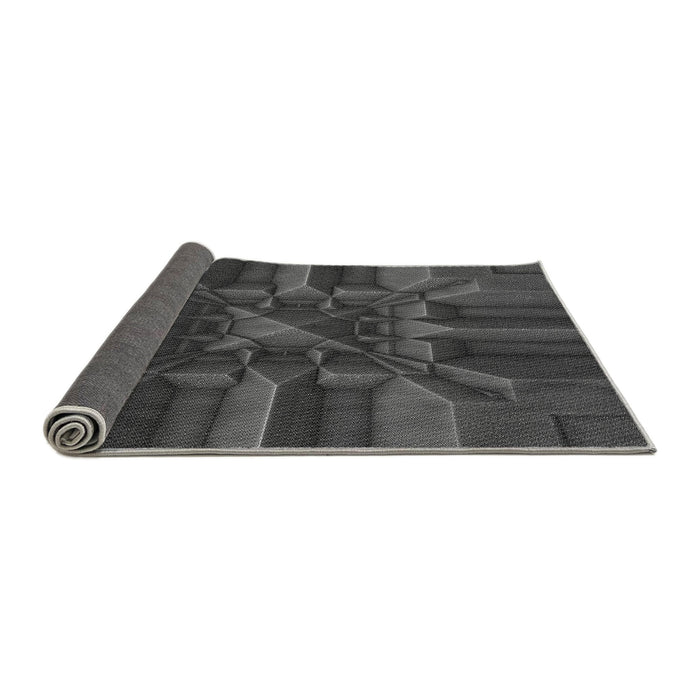 Thickness of Patterned Gray Rug, pat3725gry