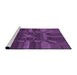 Sideview of Machine Washable Transitional Dark Orchid Purple Rug, wshpat3725pur