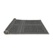 Thickness of Patterned Dark Gray Black Rug, pat3726gry