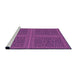 Sideview of Machine Washable Transitional Dark Magenta Purple Rug, wshpat3726pur