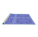 Sideview of Machine Washable Transitional Denim Blue Rug, wshpat3727blu