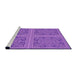 Sideview of Machine Washable Transitional Purple Rug, wshpat3727pur