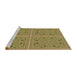 Sideview of Machine Washable Transitional Oak Brown Rug, wshpat3728brn