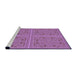 Sideview of Machine Washable Transitional Orchid Purple Rug, wshpat3728pur