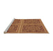 Sideview of Machine Washable Transitional Orange Rug, wshpat3729org