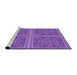 Sideview of Machine Washable Transitional Purple Rug, wshpat3729pur