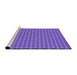 Sideview of Machine Washable Transitional Bright Lilac Purple Rug, wshpat373pur