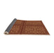 Thickness of Patterned Orange Rug, pat3730org
