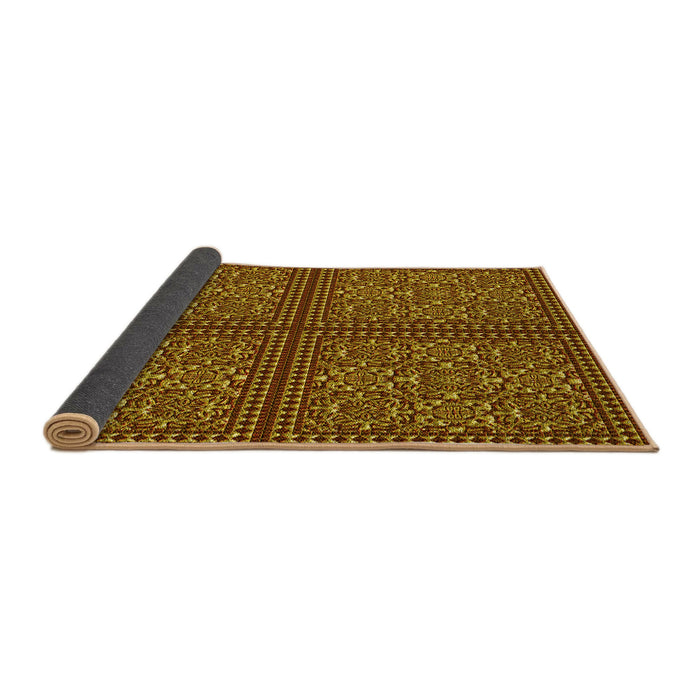 Thickness of Patterned Dark Red Rug, pat3730yw