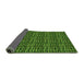 Thickness of Patterned Dark Forest Green Rug, pat3731grn