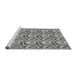 Sideview of Machine Washable Transitional Cloud Gray Rug, wshpat3732gry