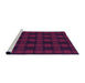 Sideview of Machine Washable Transitional Medium Violet Red Pink Rug, wshpat3734pur