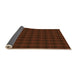 Thickness of Patterned Mahogany Brown Rug, pat3736org