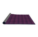 Thickness of Patterned Dark Pink Rug, pat3736pur