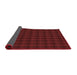Thickness of Patterned Maroon Red Rug, pat3736rd