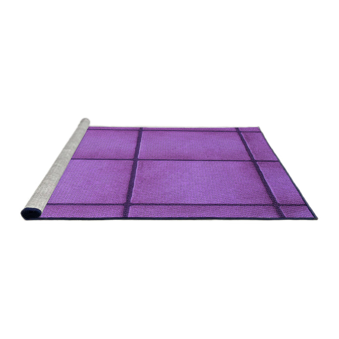 Sideview of Machine Washable Transitional Purple Rug, wshpat3737pur