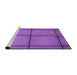 Sideview of Machine Washable Transitional Purple Rug, wshpat3737pur