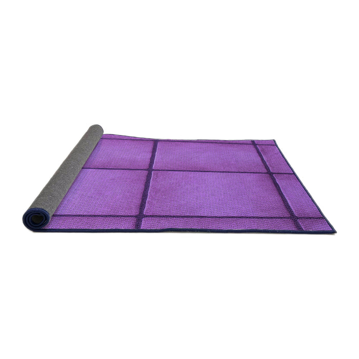 Thickness of Patterned Purple Rug, pat3737pur