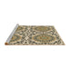 Sideview of Machine Washable Transitional Khaki Gold Rug, wshpat3739brn