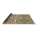 Thickness of Patterned Khaki Gold Rug, pat3739brn