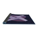 Thickness of Patterned Night Blue Rug, pat374blu