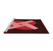 Sideview of Machine Washable Transitional Maroon Red Rug, wshpat374rd