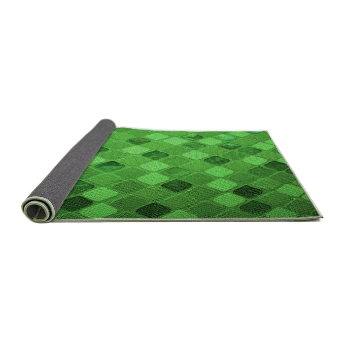 Thickness of Patterned Green Rug, pat3740grn