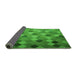 Thickness of Patterned Green Rug, pat3740grn