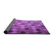 Thickness of Patterned Dark Orchid Purple Rug, pat3740pur