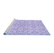 Sideview of Machine Washable Transitional Purple Rug, wshpat3741blu